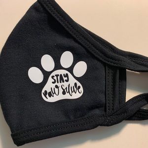 Cute Dog Mask Paw Print Mask Cotton Face Mask